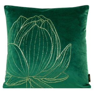 Eurofirany Poszewka Welwetowa Blink 19 Ciemnozielona 45x45