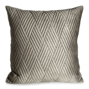 Eurofirany Poszewka Welwetowa Pikowana Ariel 1 Ciemnobeżowa 40x40