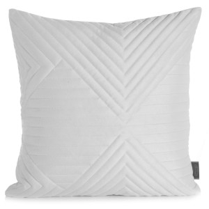 Eurofirany Poszewka Welwetowa Pikowana Sofia 2 Biała 45x45