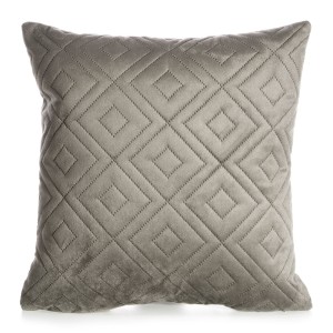 Eurofirany Poszewka Welwetowa Pikowana Ariel 3 Ciemnobeżowa 40x40