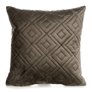 Eurofirany Poszewka Welwetowa Pikowana Ariel 3 Brązowa 40x40