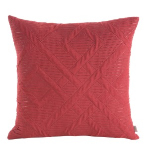 Eurofirany Poszewka Welwetowa Pikowana Alara 2 Bordowa 40x40