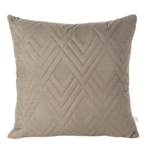 Eurofirany Poszewka Welwetowa Pikowana Design 91 Alara 1 Ciemnobeżowa 40x40