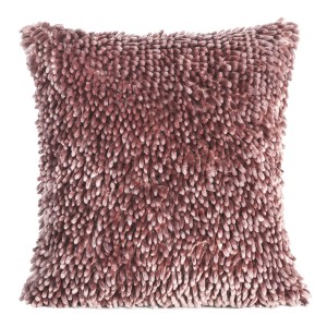 Eurofirany Poszewka Z Ozdobnymi Frędzlami Shaggy 1 Ciemnoróżowa 40x40