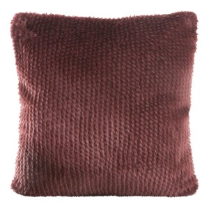 Eurofirany Poszewka Z Futerkowej Tkaniny Fox Bordowa 45x45