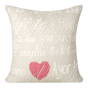 Eurofirany Poszewka Dekoracyjna Pikowana Selin Beżowa 40x40