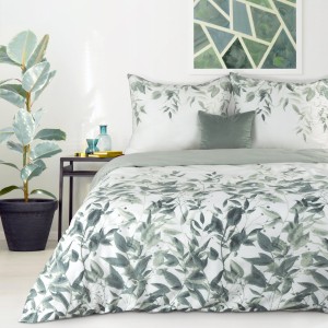 Eurofirany Pościel Satynowa Classic Spring 02 Zielona 140x200