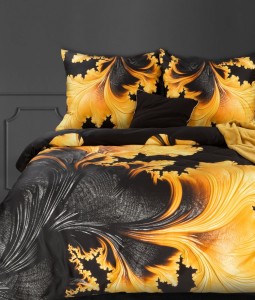 Eurofirany Pościel Satynowa Premium 14 Czarna 220x200