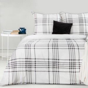 Eurofirany Pościel Satynowa Nova Print Nika 20 Biała 160x200