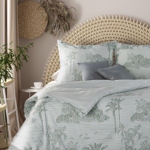 Eurofirany Pościel Eco-Bawełna Terra Collection Montenegro 5 Szałwiowa 200x220