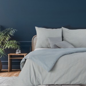 Eurofirany Pościel Bawełniana Terra Collection Palermo 9 Jasnoniebieska 160x200