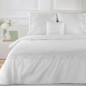Eurofirany Pościel Premium Bawełniana Lana 7 Biała 160x200