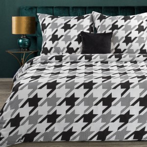 Eurofirany Pościel Satynowa Nova Print Nika 34 Biała 220x200