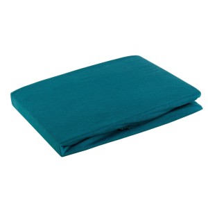 Eurofirany Prześcieradło Jersey Z Gumką Turkusowe 90x200x25