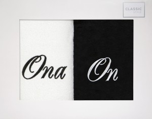 Eurofirany Komplet Ręczników Frotte On-Ona 2 Szt. Biały 50x90 01