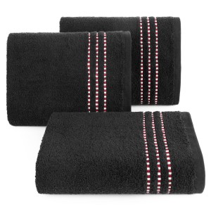 Eurofirany Ręcznik Frotte Fiore 17 Czarny 70x140