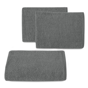 Eurofirany Ręcznik Frotte Classic Gładki 1/27 Stalowy 50x100