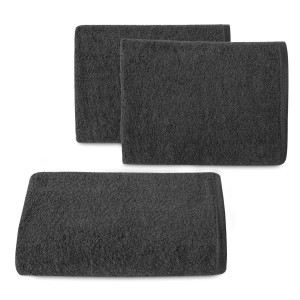 Eurofirany Ręcznik Frotte Classic Gładki 1/18 Czarny 70x140