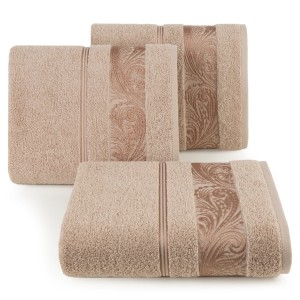 Eurofirany Ręcznik Frotte Classic Sylwia 1/12 Brązowy 70x140