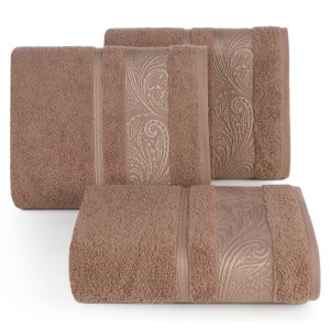 Eurofirany Ręcznik Frotte Classic Sylwia 1/13 Ciemnobeżowy 70x140