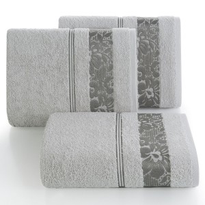 Eurofirany Ręcznik Frotte Classic Sylwia 04 Srebrny 70x140