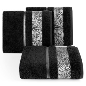 Eurofirany Ręcznik Frotte Classic Sylwia 1/02 Czarny 70x140
