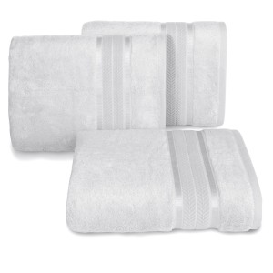 Eurofirany Ręcznik Z Włókien Bambusowych Premium Miro 03 Srebrny 50x90