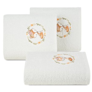 Eurofirany Ręcznik Bawełniany Dziecięcy Baby 44 Biały 50x90