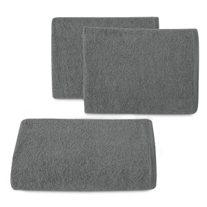 Eurofirany Ręcznik Frotte Classic Gładki 1/27 Stalowy 50x90