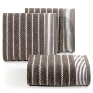 Eurofirany Ręcznik Bawełniany Design 91 Leo 03 Ciemnobrązowy 70x140