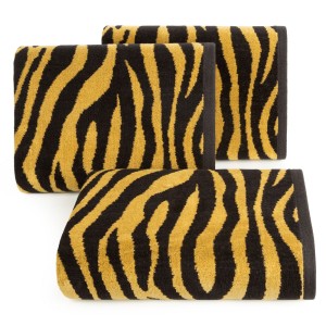 Eurofirany Ręcznik Bawełniany Zebra Czarny 50x90 01