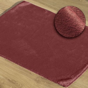 Eurofirany Dywanik Łazienkowy Emilio Bordowy 60x90