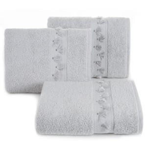 Eurofirany Ręcznik Bawełniany Anabel 02 Srebrny 70x140
