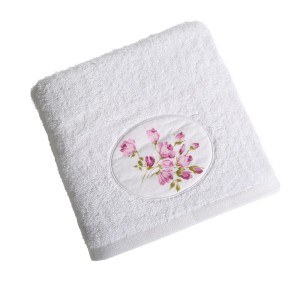 Eurofirany Ręcznik Bawełniany Garden 2/03 Biały 70x140
