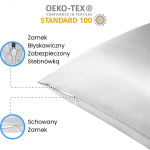 KLARA Pościel Jedwabna 140x200 Biała 7