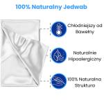 KLARA Pościel Jedwabna 160x200 Szara 5