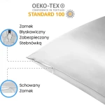 KLARA Poszewka Jedwabna 70x80 Niebieska 4