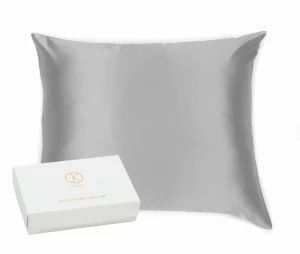 KLARA Poszewka Jedwabna 60x60 Szara