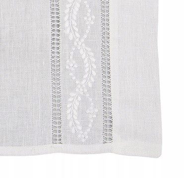KLARA Serwetka Haftowana Lniana Z Mereżką 45x60