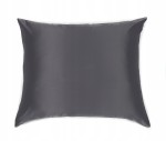 KLARA Poszewka Jedwabna 70x80 Ciemnoszara z Bambusem 1