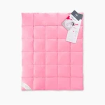 AMZ BASIC kołdra całoroczna puch 70% 200x200 (Kolor: Różowy)