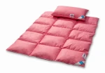 AMZ BABIES PÓŁPUCH komplet dziecięcy półpuch (kołderka i poduszka) 100x135 + 40x60 (Kolor: Różowy)