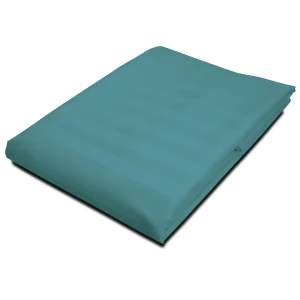 Darymex Prześcieradło Satyna Bambusowo-Bawełniana STRIPE SEA TURQUOISE 220x260