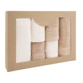 Darymex Komplet Ręczników BawełnIanych Solano Krem + Cappucino 2x30x50+2x50x90+2x70x140.webp