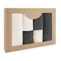 Darymex Komplet Ręczników BawełnIanych Solano Krem + Ciemny Popiel 2x30x50+2x50x90+2x70x140.webp