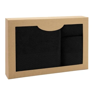 Darymex Komplet Ręczników BawełnIanych Solano Czarny 30x50+50x90+70x140 