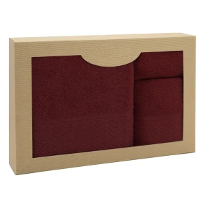 Darymex Komplet Ręczników BawełnIanych Solano Bordo 30x50+50x90+70x140 