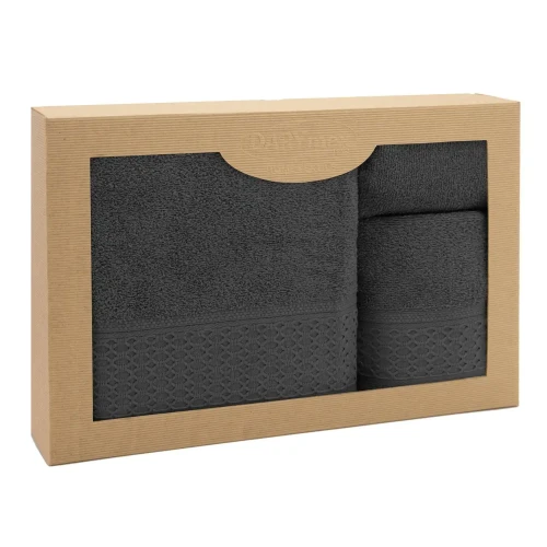 Darymex Komplet Ręczników BawełnIanych Solano Popiel 30x50+50x90+70x140  (1).webp