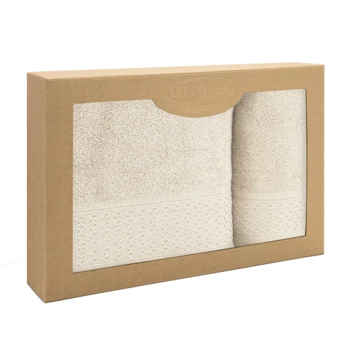Darymex Komplet Ręczników BawełnIanych Solano Ecru 50x90+70x140.webp