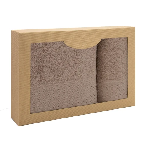 Darymex Komplet Ręczników Bawełnianych Solano Beż 50x90+70x140.webp
